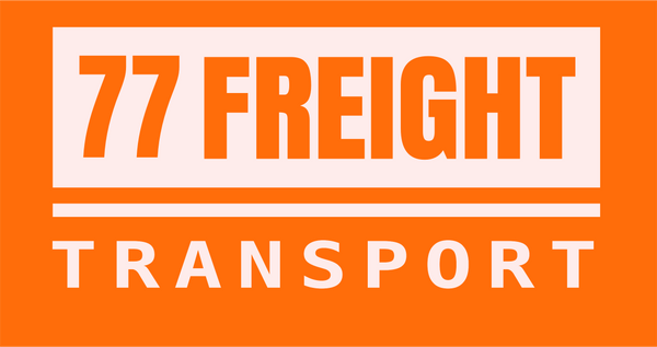 77 Freight Transport logo on an orange background